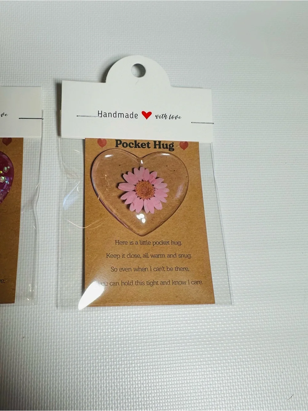 Handmade Resin Heart Pocket Hug Trio - Set of 3